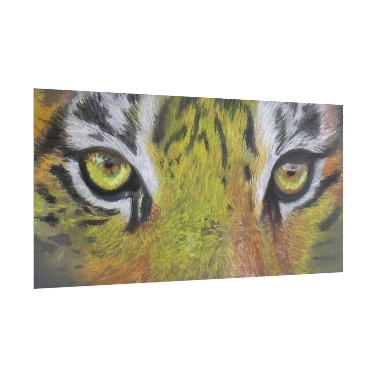 Tiger Eyes Rolled Poster — Wildlife Wall Art Print